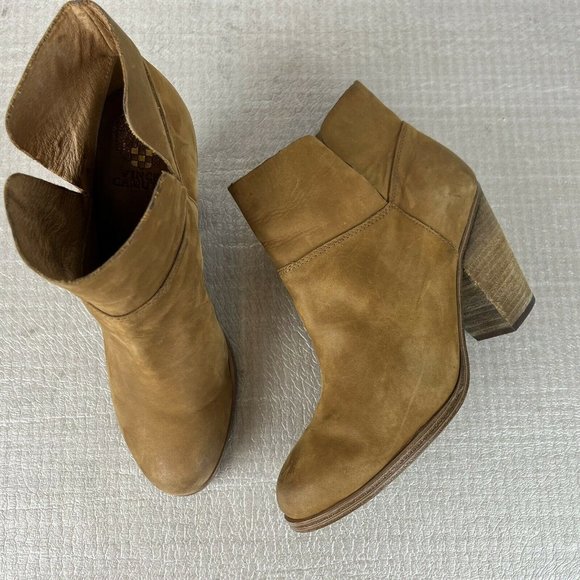 Vince Camuto Helyn Nubuck Leather Ankle Booties - Picture 3 of 9